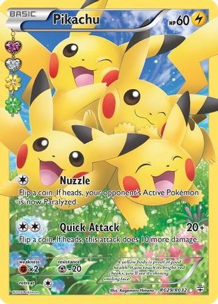 Pikachu RC29/RC32 Full Art – Generations Radiant Collection – English