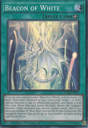 Beacon of White (BOSH-ENSE3) - Breakers of Shadow Limited Breakers of Shadow Yugioh Single Squirtle Squad Card Shop.