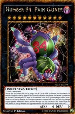 Number 84: Pain Gainer (PGL3-EN010) - Premium Gold: Infinite Gold 1st Edition Premium Gold: Infinite Gold Yugioh Single Squirtle Squad Card Shop.