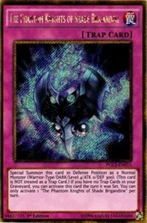 The Phantom Knights of Shade Brigandine (PGL3-EN015) - Premium Gold: Infinite Gold 1st Edition Premium Gold: Infinite Gold Yugioh Single Squirtle Squad Card Shop.