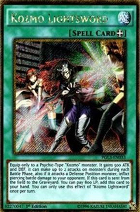 Kozmo Lightsword (PGL3-EN033) - Premium Gold: Infinite Gold 1st Edition Premium Gold: Infinite Gold Yugioh Single Squirtle Squad Card Shop.