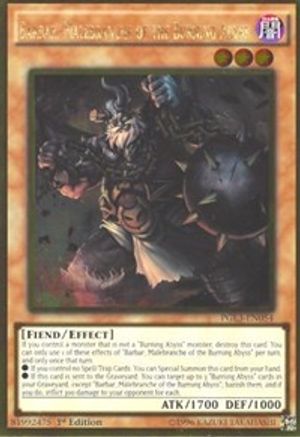 Barbar, Malebranche of the Burning Abyss (PGL3-EN054) - Premium Gold: Infinite Gold 1st Edition Premium Gold: Infinite Gold Yugioh Single Squirtle Squad Card Shop.