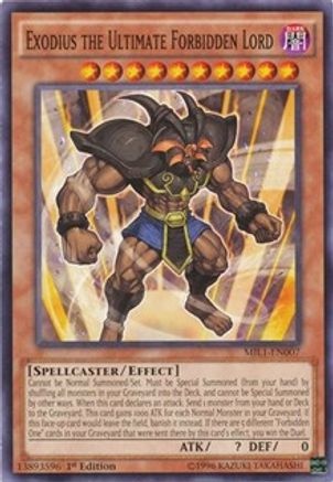 Exodius the Ultimate Forbidden Lord (MIL1-EN007) - Millennium Pack 1st Edition Millennium Pack Yugioh Single Squirtle Squad Card Shop.