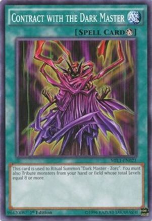 Contract with the Dark Master (MIL1-EN021) - Millennium Pack 1st Edition Millennium Pack Yugioh Single Squirtle Squad Card Shop.