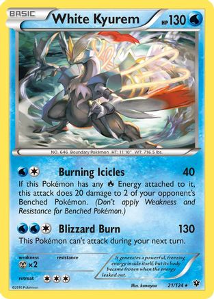 White Kyurem 021 (RH) - XY Fates Collide - R
