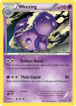 Weezing 028 XY Fates Collide - Uncommon