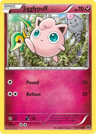 Jigglypuff 065 - Reverse Holofoil XY Fates Collide - Common XY - Fates Collide Pokemon Single Squirtle Squad Card Shop.