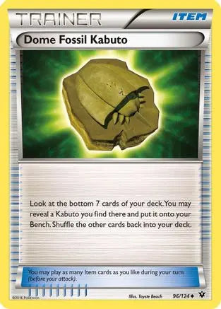 Dome Fossil Kabuto 096 XY Fates Collide - Uncommon