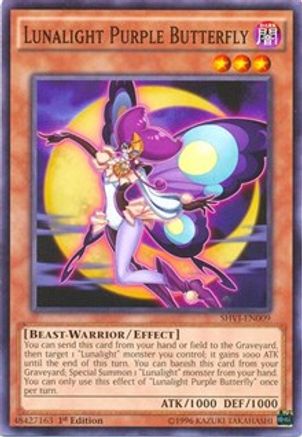 Lunalight Purple Butterfly (SHVI-EN009) - Shining Victories 1st Edition Shining Victories Yugioh Single Squirtle Squad Card Shop.