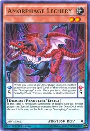 Amorphage Lechery (SHVI-EN025) - Shining Victories 1st Edition Shining Victories Yugioh Single Squirtle Squad Card Shop.