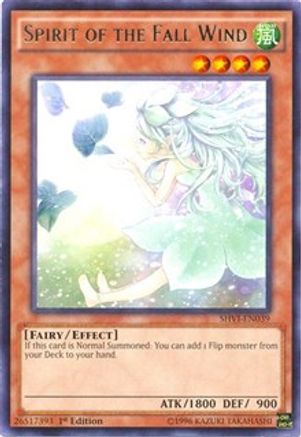 Spirit of the Fall Wind (SHVI-EN039) - Shining Victories 1st Edition Shining Victories Yugioh Single Squirtle Squad Card Shop.