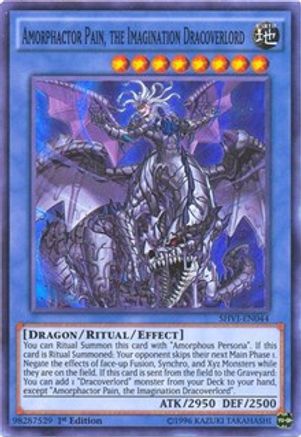 Amorphactor Pain, the Imagination Dracoverlord (SHVI-EN044) - Shining Victories 1st Edition Shining Victories Yugioh Single Squirtle Squad Card Shop.