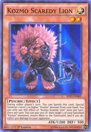 Kozmo Scaredy Lion (SHVI-EN082) - Shining Victories Unlimited Shining Victories Yugioh Single Squirtle Squad Card Shop.