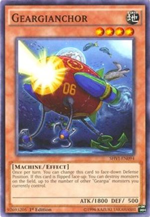Geargianchor (SHVI-EN094) - Shining Victories Unlimited Shining Victories Yugioh Single Squirtle Squad Card Shop.