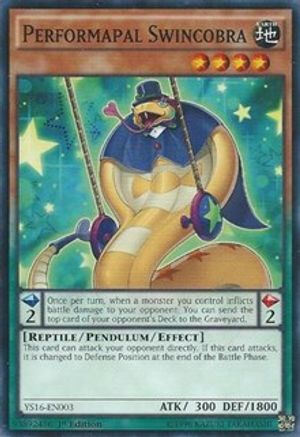 Performapal Swincobra (YS16-EN003) - Starter Deck: Yuya 1st Edition Starter Deck: Yuya Yugioh Single Squirtle Squad Card Shop.