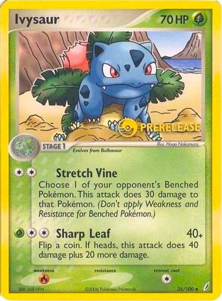 Ivysaur - 35/100 (Prerelease)/100 Nintendo Promos - Promo Nintendo Promos Pokemon Single Squirtle Squad Card Shop.