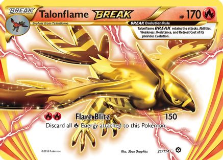 Talonflame BREAK 21/114 – Steam Siege – Rare BREAK