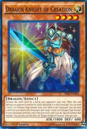 Dragon Knight of Creation (SR02-EN002) - Structure Deck: Rise of the True Dragons 1st Edition Structure Deck: Rise of the True Dragons Yugioh Single Squirtle Squad Card Shop.