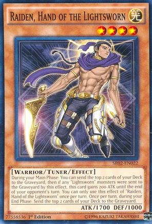 Raiden, Hand of the Lightsworn (SR02-EN022) - Structure Deck: Rise of the True Dragons 1st Edition Structure Deck: Rise of the True Dragons Yugioh Single Squirtle Squad Card Shop.