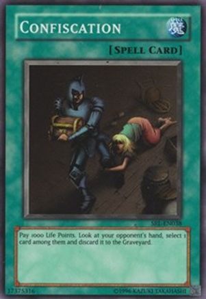 Confiscation (SRL-038) - Spell Ruler Unlimited Spell Ruler Yugioh Single Squirtle Squad Card Shop.