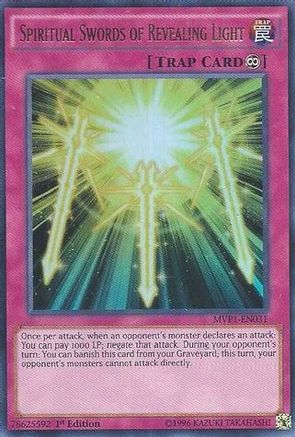 Spiritual Swords of Revealing Light (MVP1-EN031) - The Dark Side of Dimensions Movie Pack Unlimited The Dark Side of Dimensions Movie Pack Yugioh Single Squirtle Squad Card Shop.