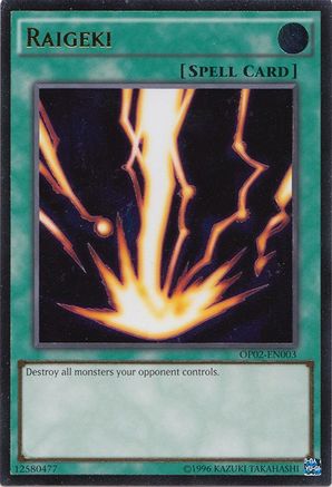 Raigeki (UTR) (OP02-EN003) - OTS Tournament Pack 2 Unlimited OTS Tournament Pack 2 Yugioh Single Squirtle Squad Card Shop.