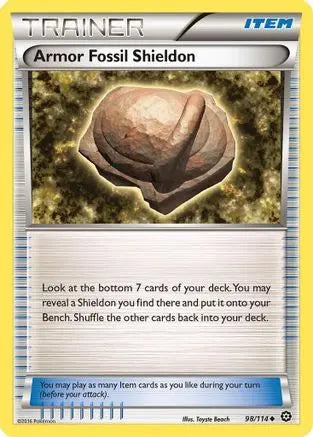 Armor Fossil Shieldon 098 XY Steam Siege - Uncommon