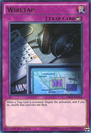 Wiretap (DRL3-EN054) - Dragons of Legend: Unleashed 1st Edition Dragons of Legend: Unleashed Yugioh Single Squirtle Squad Card Shop.