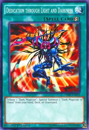 Dedication through Light and Darkness (DPRP-EN014) - Duelist Pack: Rivals of the Pharaoh 1st Edition Duelist Pack: Rivals of the Pharaoh Yugioh Single Squirtle Squad Card Shop.