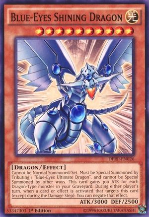 Blue-Eyes Shining Dragon (DPRP-EN026) - Duelist Pack: Rivals of the Pharaoh 1st Edition Duelist Pack: Rivals of the Pharaoh Yugioh Single Squirtle Squad Card Shop.