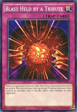 Blast Held by a Tribute (DPRP-EN034) - Duelist Pack: Rivals of the Pharaoh 1st Edition Duelist Pack: Rivals of the Pharaoh Yugioh Single Squirtle Squad Card Shop.