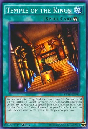 Temple of the Kings (DPRP-EN037) - Duelist Pack: Rivals of the Pharaoh 1st Edition Duelist Pack: Rivals of the Pharaoh Yugioh Single Squirtle Squad Card Shop.