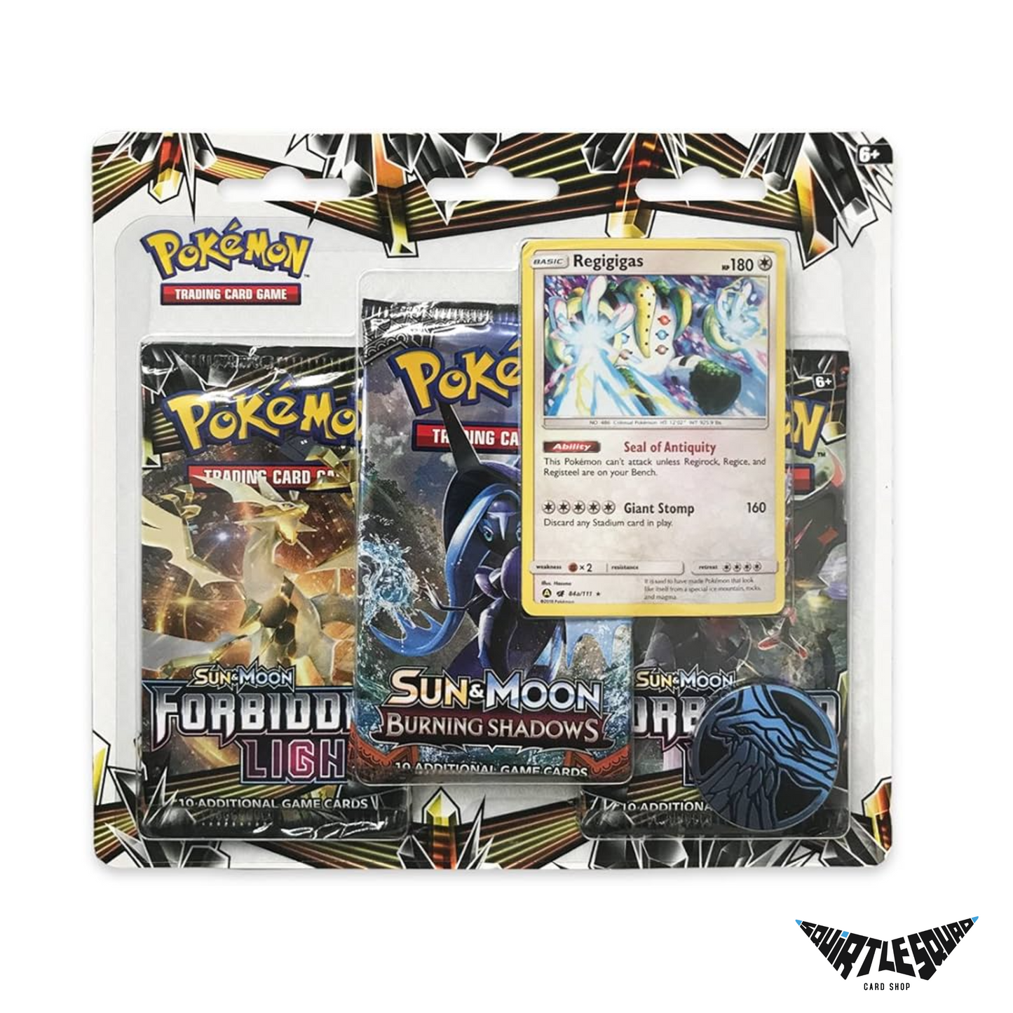 Pokemon - ForbiddenLight /Burning Shadows / ForbiddenLight - 3pk Blister - Regigigas