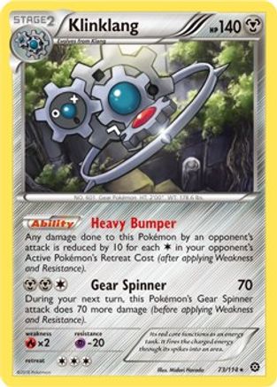 Klinklang - 73/114 (XY Steam Siege)/114 Deck Exclusives - Rare Deck Exclusives Pokemon Single Squirtle Squad Card Shop.