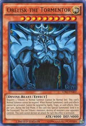 Obelisk the Tormentor (LDK2-ENS02) - Legendary Decks II Limited Legendary Decks II Yugioh Single Squirtle Squad Card Shop.