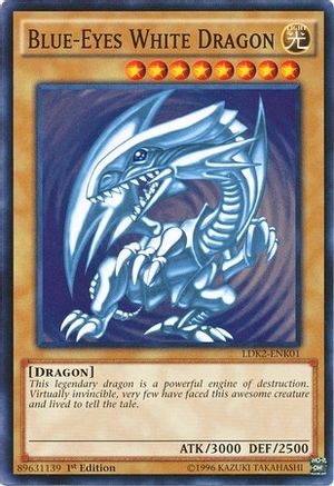 Blue-Eyes White Dragon (Version 2) (LDK2-ENK01) - Legendary Decks II Unlimited Legendary Decks II Yugioh Single Squirtle Squad Card Shop.