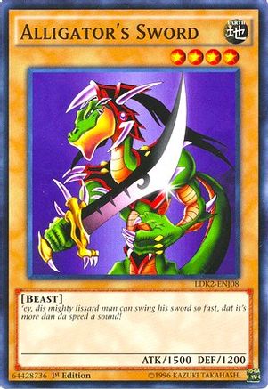Alligator's Sword (LDK2-ENJ08) - Legendary Decks II 1st Edition Legendary Decks II Yugioh Single Squirtle Squad Card Shop.