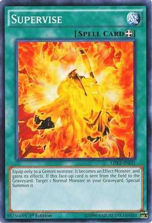 Supervise (LDK2-ENJ31) - Legendary Decks II 1st Edition Legendary Decks II Yugioh Single Squirtle Squad Card Shop.