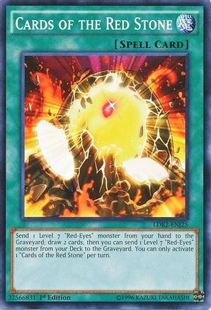 Cards of the Red Stone (LDK2-ENJ25) - Legendary Decks II 1st Edition Legendary Decks II Yugioh Single Squirtle Squad Card Shop.