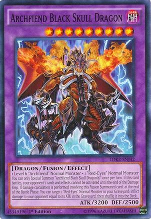 Archfiend Black Skull Dragon (LDK2-ENJ42) - Legendary Decks II 1st Edition Legendary Decks II Yugioh Single Squirtle Squad Card Shop.