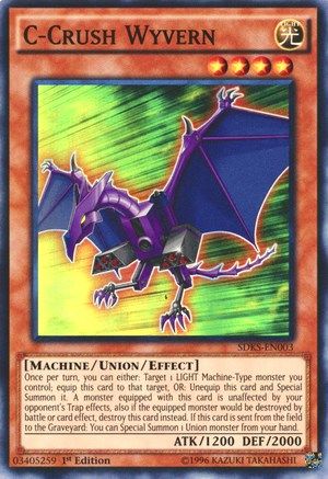 C-Crush Wyvern (SDKS-EN003) - Structure Deck: Seto Kaiba 1st Edition Structure Deck: Seto Kaiba Yugioh Single Squirtle Squad Card Shop.
