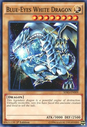Blue-Eyes White Dragon (SDKS-EN009) - Structure Deck: Seto Kaiba 1st Edition Structure Deck: Seto Kaiba Yugioh Single Squirtle Squad Card Shop.