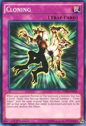 Cloning (SDKS-EN035) - Structure Deck: Seto Kaiba 1st Edition Structure Deck: Seto Kaiba Yugioh Single Squirtle Squad Card Shop.