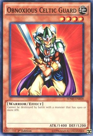 Obnoxious Celtic Guard (SDMY-EN018) - Structure Deck: Yugi Muto 1st Edition Structure Deck: Yugi Muto Yugioh Single Squirtle Squad Card Shop.