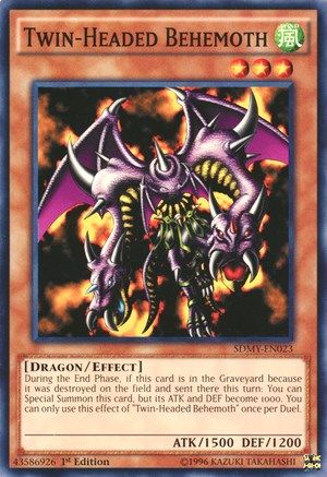 Twin-Headed Behemoth (SDMY-EN023) - Structure Deck: Yugi Muto 1st Edition Structure Deck: Yugi Muto Yugioh Single Squirtle Squad Card Shop.