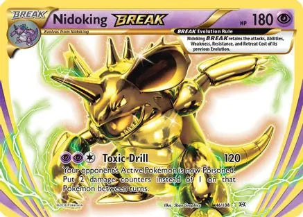 Nidoking BREAK 046 - Holofoil XY Evolutions - Rare BREAK XY - Evolutions Pokemon Single Squirtle Squad Card Shop.