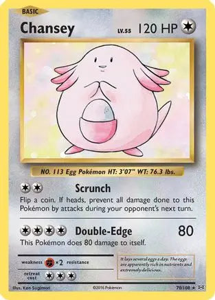Chansey 070 - Holofoil XY Evolutions - Holo Rare XY - Evolutions Pokemon Single Squirtle Squad Card Shop.