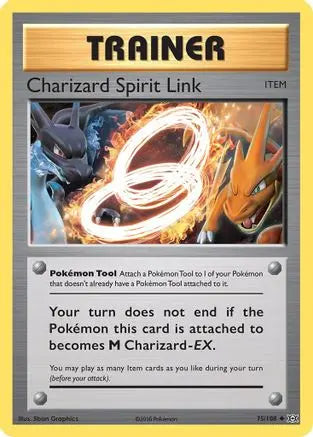 Charizard Spirit Link 075 - Reverse Holofoil XY Evolutions - Uncommon XY - Evolutions Pokemon Single Squirtle Squad Card Shop.