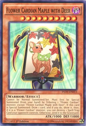 Flower Cardian Maple with Deer (INOV-EN013) - Invasion: Vengeance 1st Edition Invasion: Vengeance Yugioh Single Squirtle Squad Card Shop.