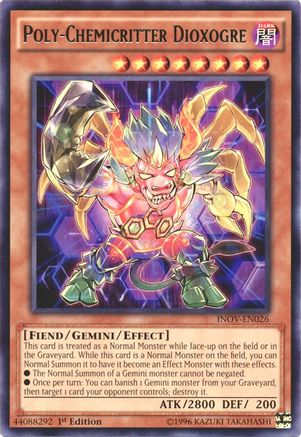 Poly-Chemicritter Dioxogre (INOV-EN026) - Invasion: Vengeance Unlimited Invasion: Vengeance Yugioh Single Squirtle Squad Card Shop.